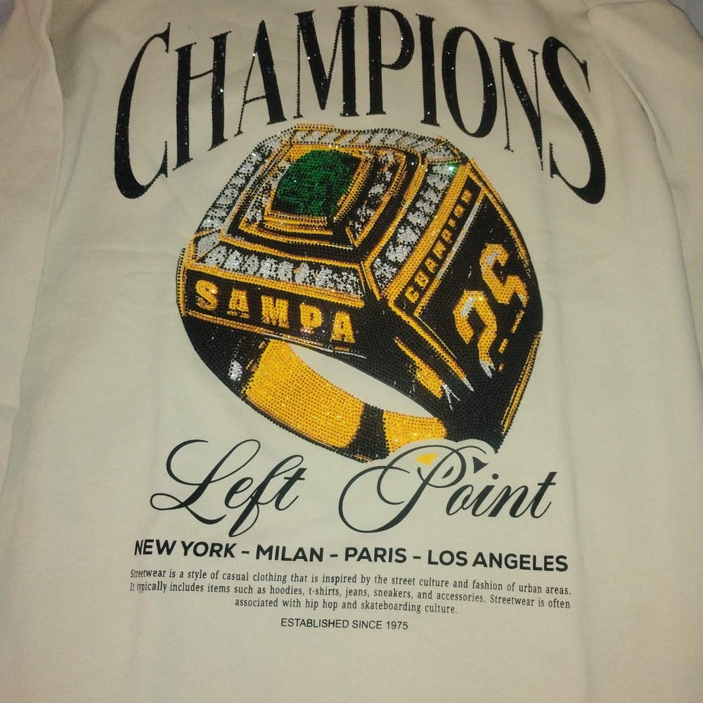 Champions Graphic Tee with Ring Design